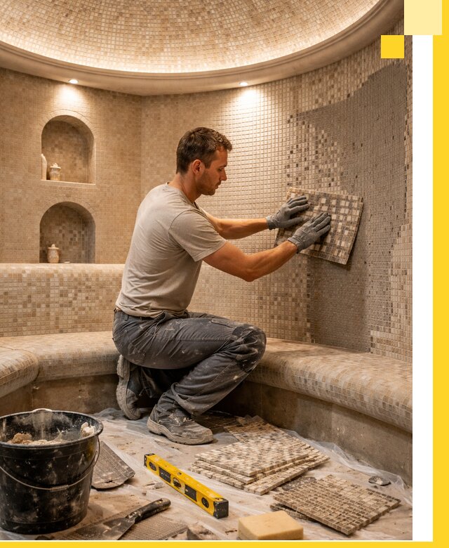 Устройство и монтаж домашнего хамама под ключ в Ялте