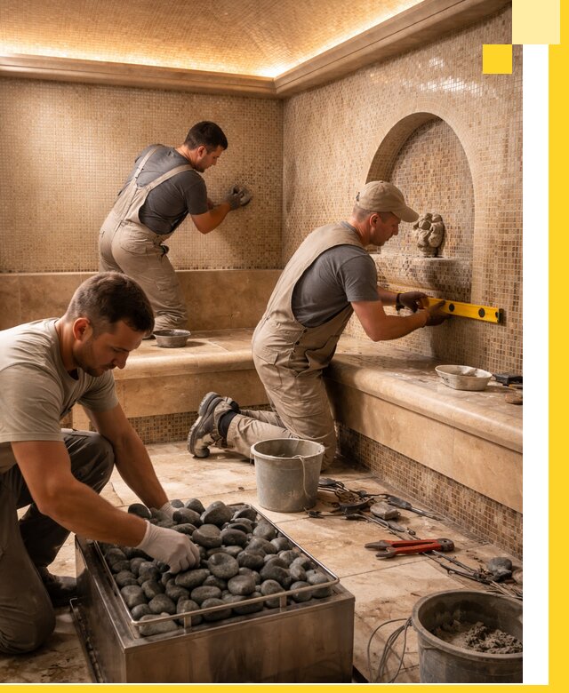 Проектирование и строительство хамама и сауны в Ялте