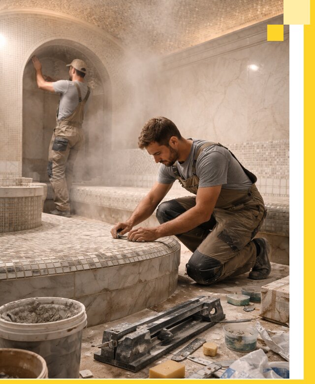 Профессиональный дизайн хамама и SPA под ключ в Ялте