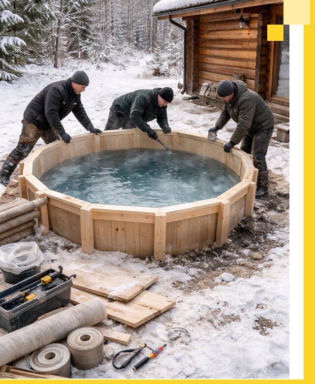 Изготовление и установка ледяных купелей под ключ в Ялте